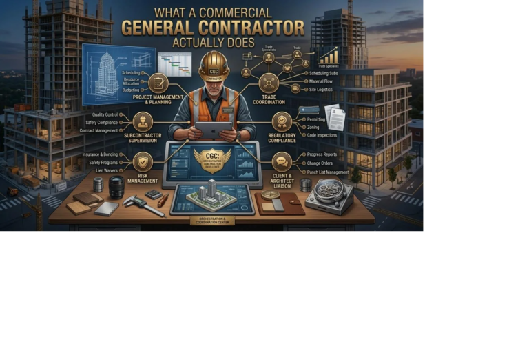 What a Commercial General Contractor Actually Does: Behind the Scenes of Large-Scale Construction