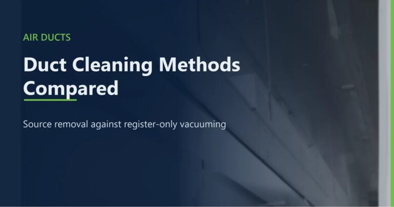 Duct Cleaning Methods Compared on Equipment and Results